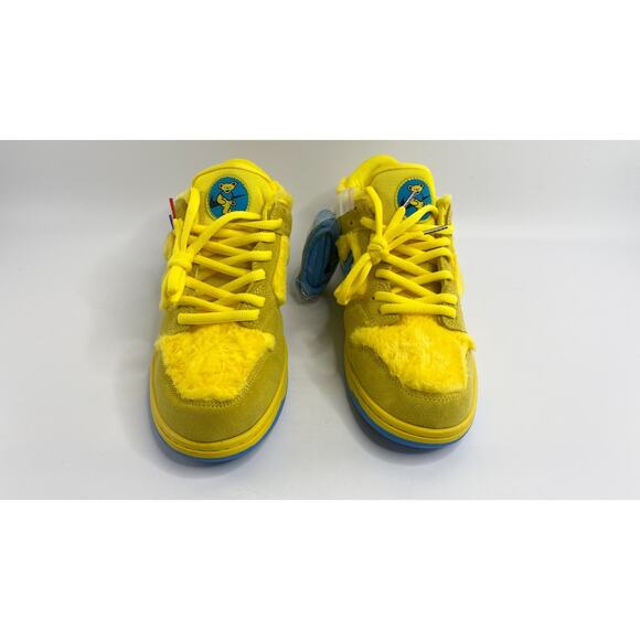 Nike Dunk Low SB x Grateful Dead Yellow Dancing Bears Jam Band Fuzzy Size 10.5 main image 4